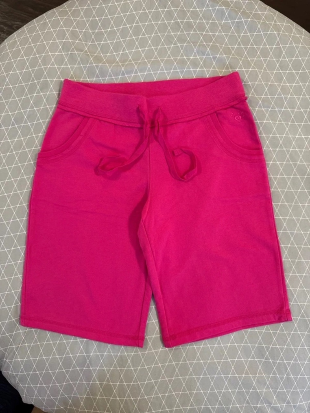 Pink Y2K Justice capris shorts